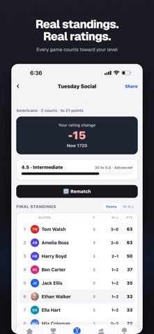 Athlopadel iPhone screenshot 6
