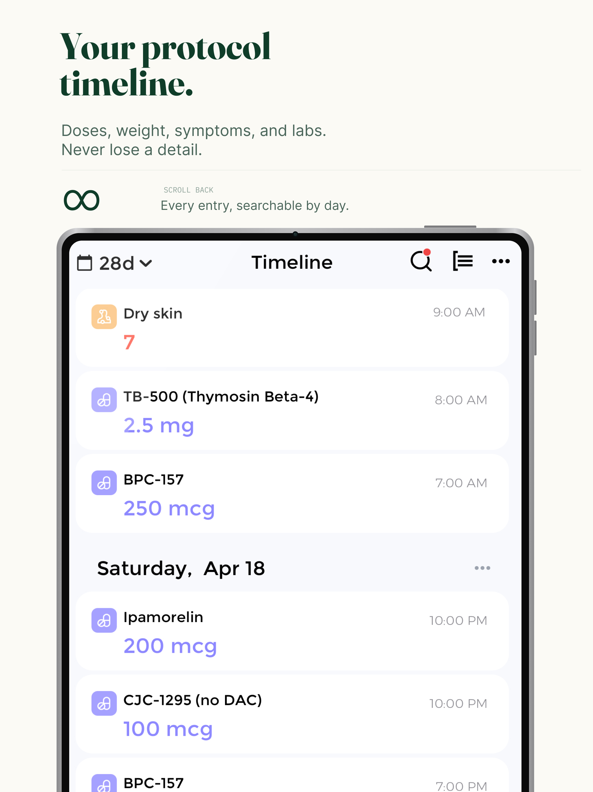 Pepture: Peptide Tracker