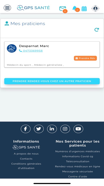 GPS Santé RDV médicaux