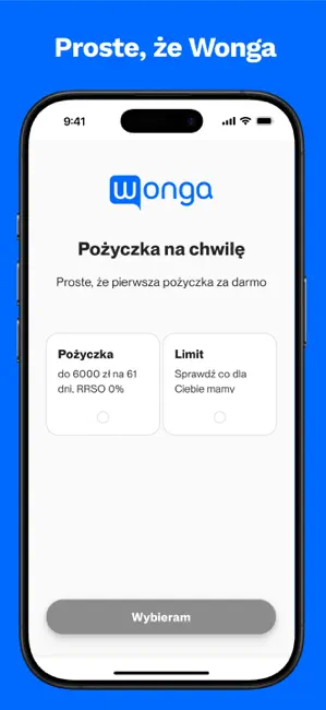 Wonga iPhone screenshot 1