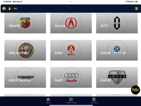 MAKlistings iPad screenshot