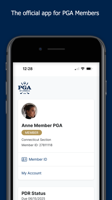 PGA Member Screenshot