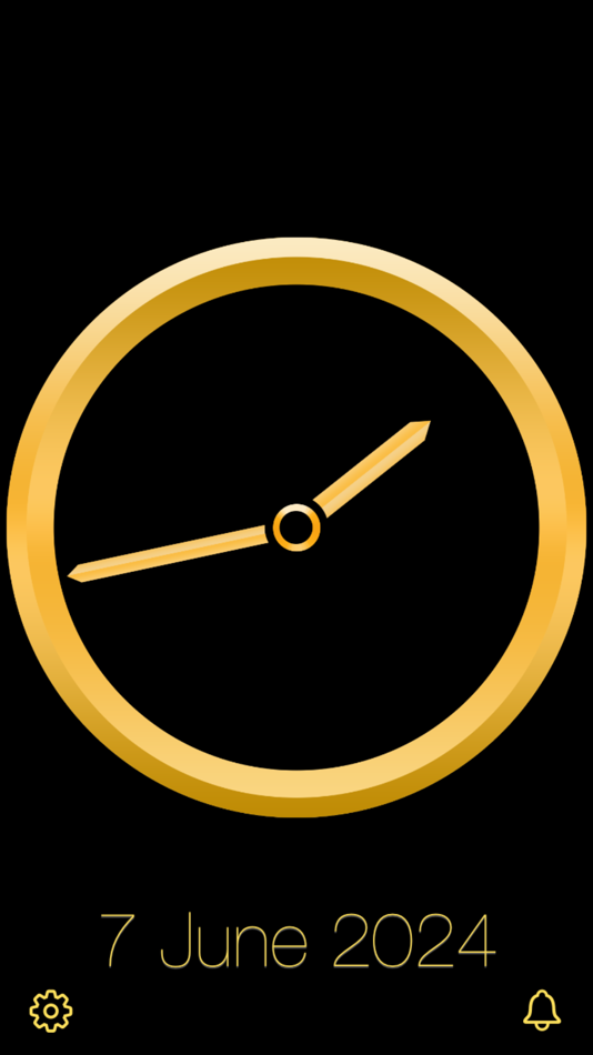 #8. Gold Luxury Clock (iOS) 由: Nitrio