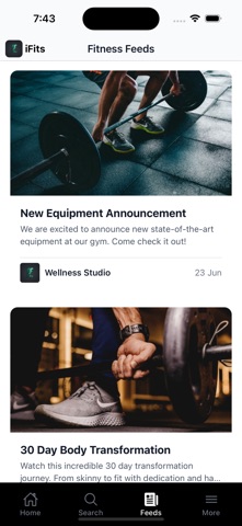 iFits Gym iPhone screenshot