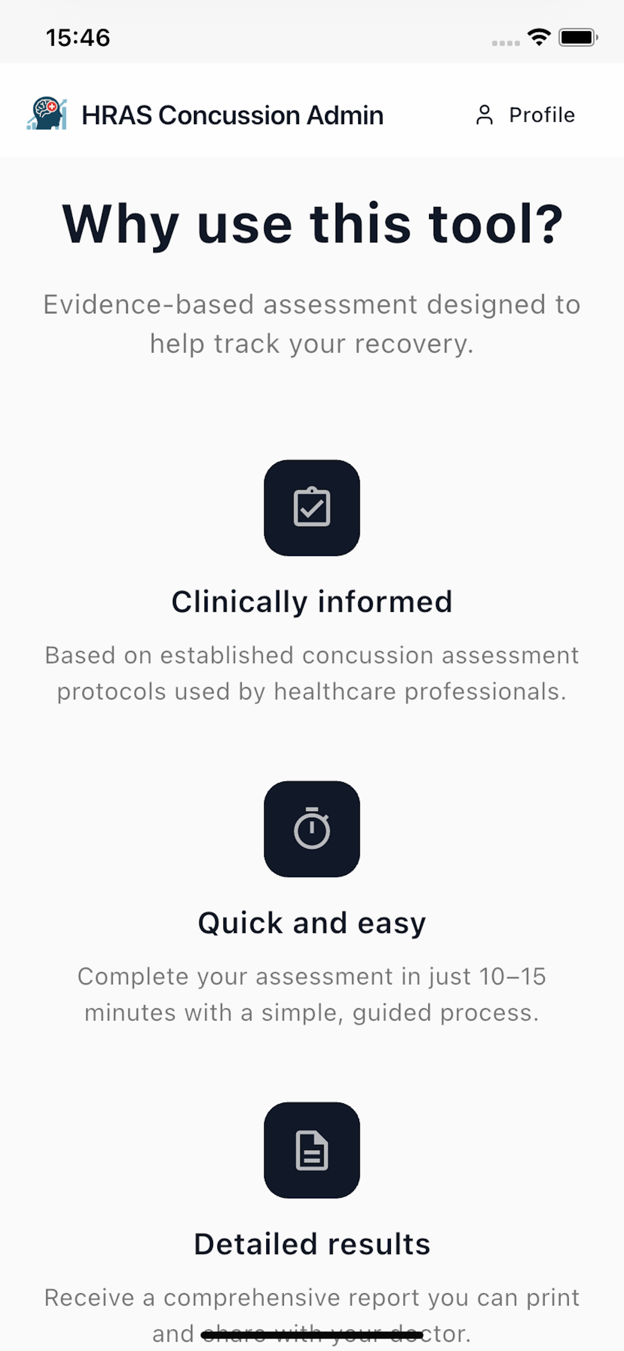 HRAS Concussion Administrator