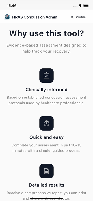 HRAS Concussion Administrator Screenshot 4 of 8