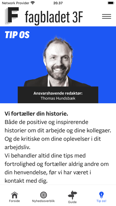 Fagbladet 3F Screenshot