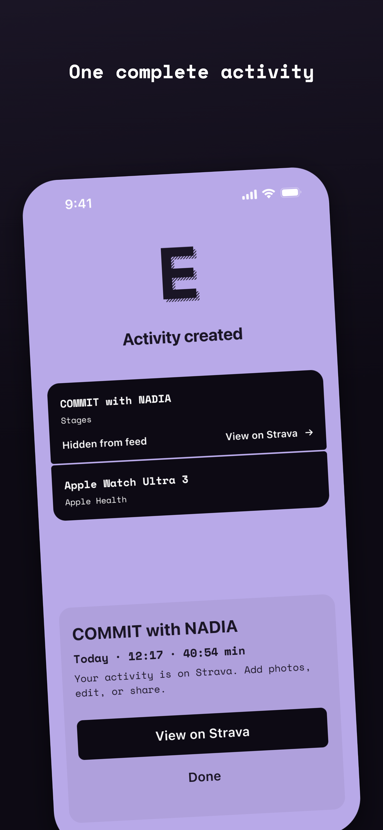 Echo: One Workout