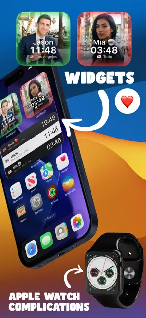 ONE WATCH: Timezone Clock screenshot 2