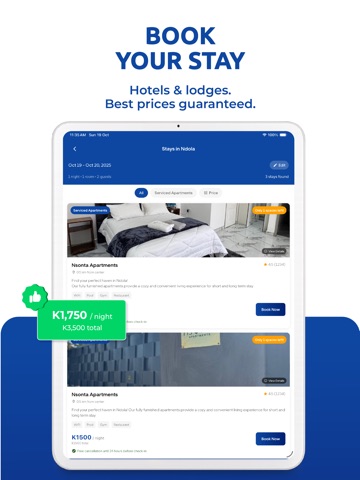 Oba - Online Booking Assistant iPad screenshot