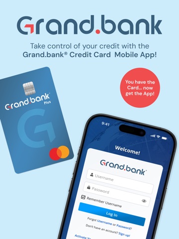 Grand.bank Credit Card iPad screenshot