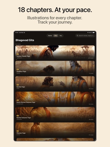 Bhagavad Gita - Updesh Daily iPad screenshot