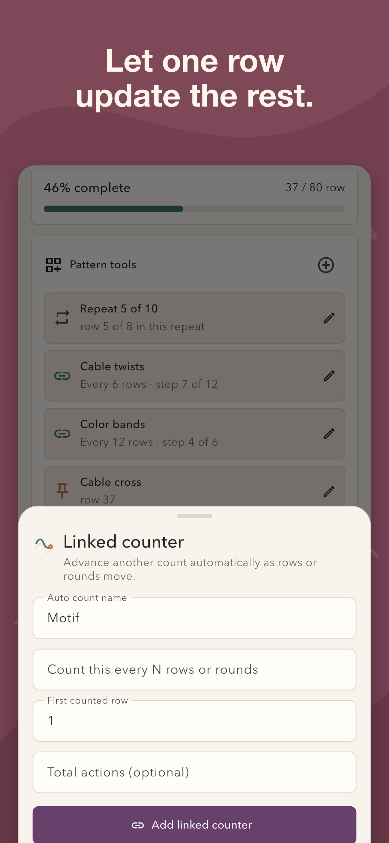 Stitchline: Row Counter