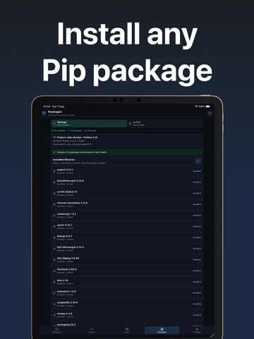 Python Coding Editor iPad screenshot 2
