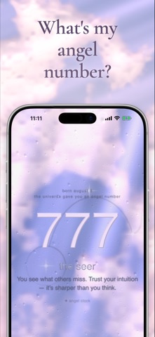Angel Clock: 11:11 Numbers Screenshot 2 of 7