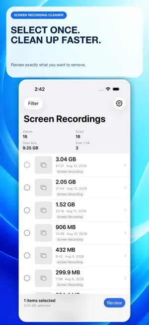 Screen Recording Cleaner screenshot 2