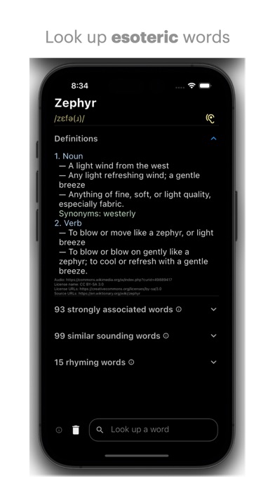 WordDefiner English Dictionary iPhone screenshot 6 - Reference app