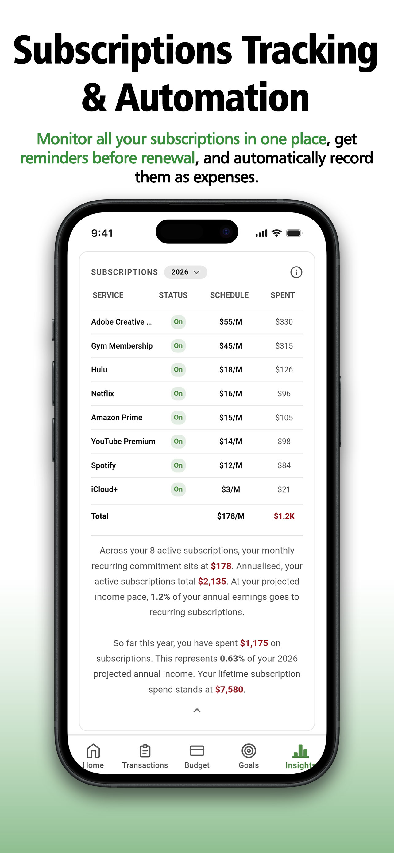 Granule: Budget Tracker screenshot 6