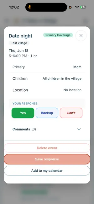 It Takes A Village Calendar screenshot 1