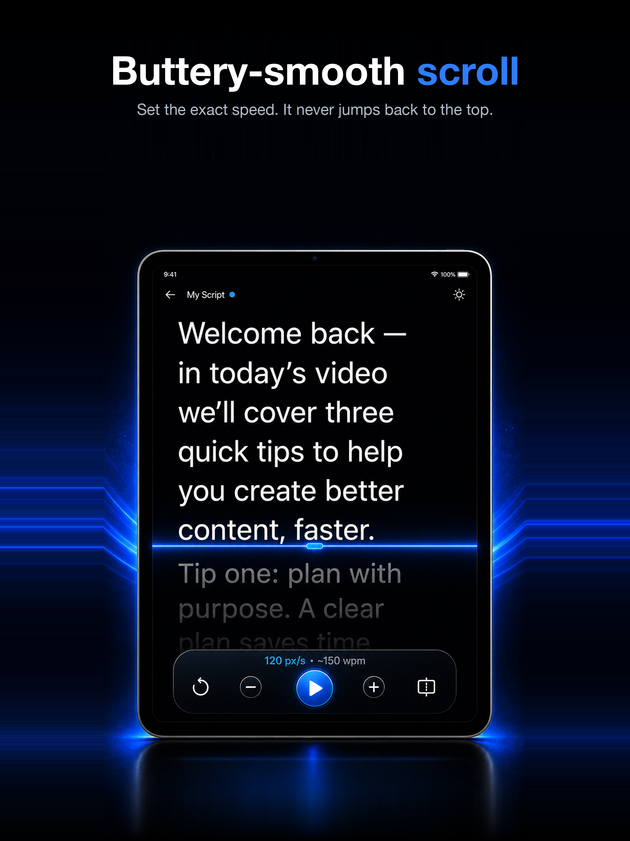 CueScroll Teleprompter screenshot 4
