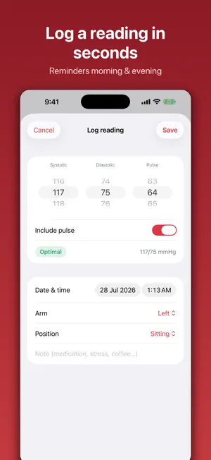 BP Diary - Blood Pressure Log screenshot 4