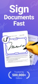 Signature. Sign Documents PDF screenshot