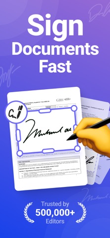 Signature. Sign Documents PDF iPhone screenshot