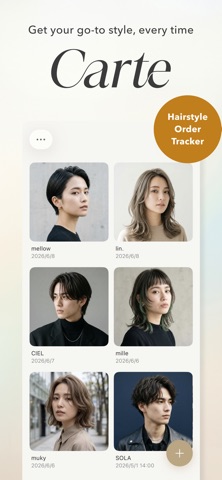 Carte - Hair Order Memo iPhone screenshot