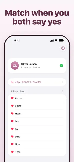Baby Names: Popular Name Match screenshot 3