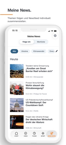 ZDFheute - Nachrichten screenshot