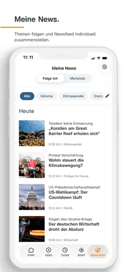 Screenshot von ZDFheute - Nachrichten auf dem iPhone 6
