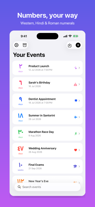 Datick: Event Countdown Screenshot 2 of 6