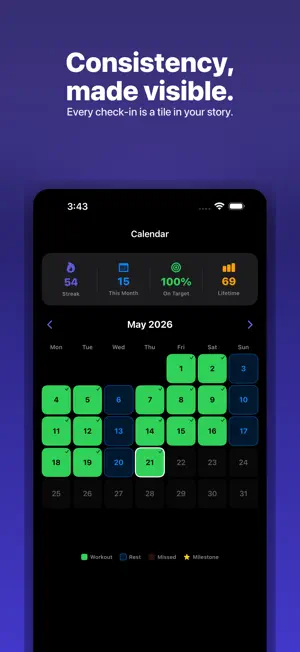 LiftDay – Workout Streak Habit screenshot 2
