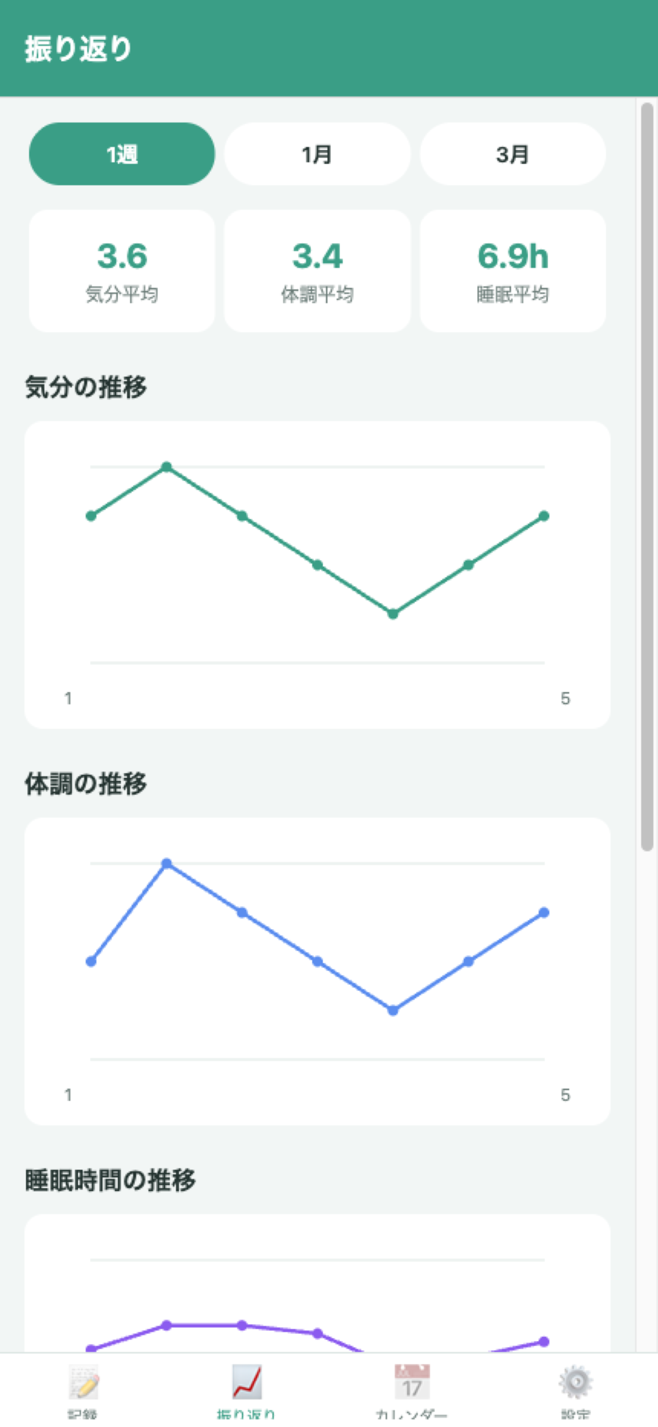 からだログ - 体調記録 screenshot 3