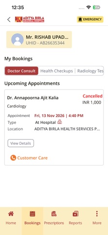 Aditya Birla - Patient App Screenshot 5 of 7