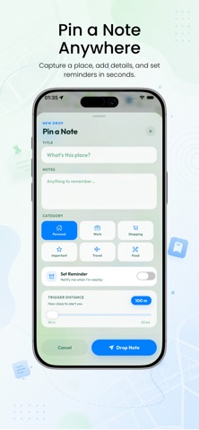 Dropnote: Location Notes screenshot