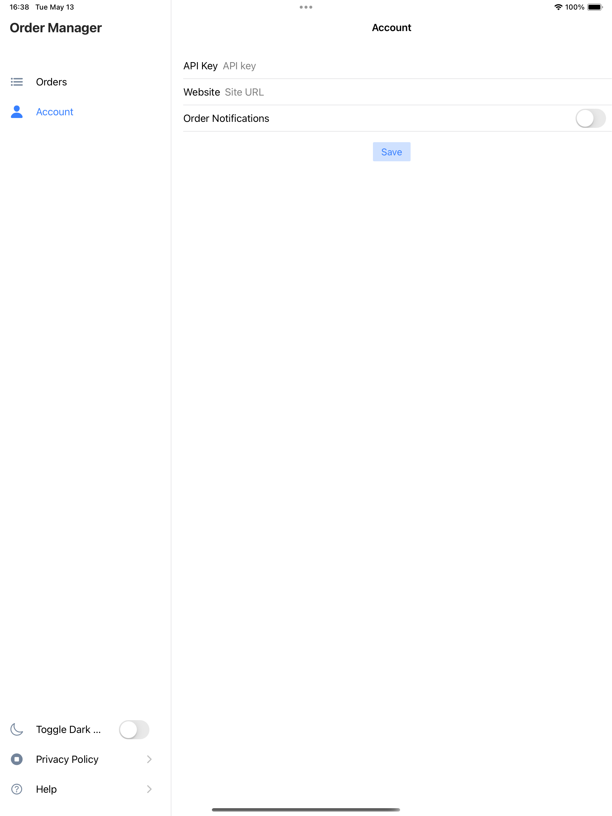Order Tracking Manager