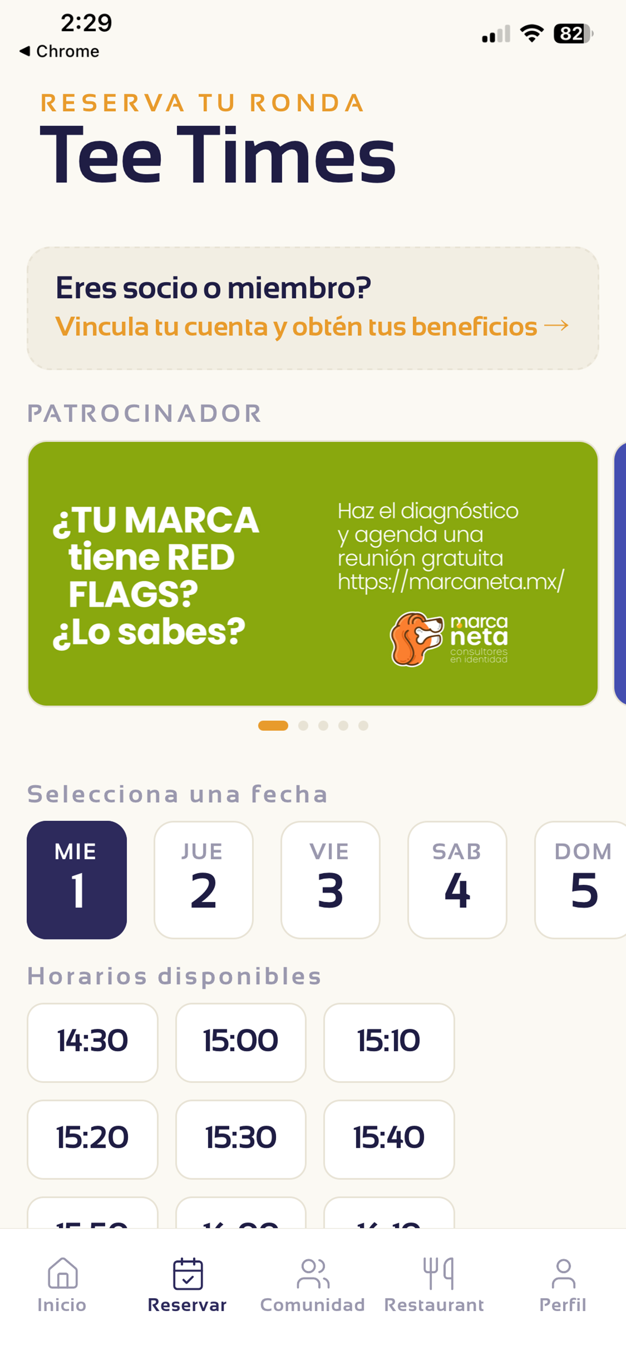 Club de golf Santa Fe screenshot 5
