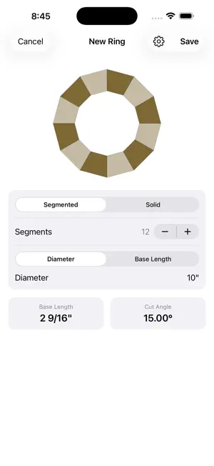 SegmentedBowlCalculator screenshot 1