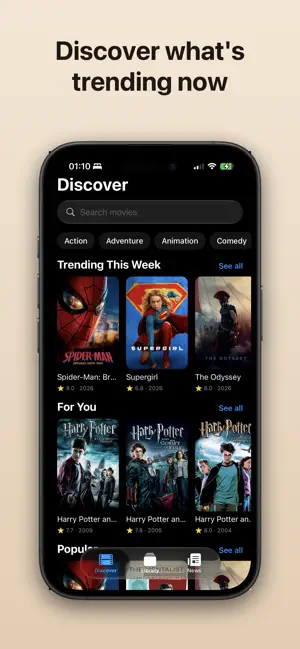Cinemate Movie Tracker screenshot 2