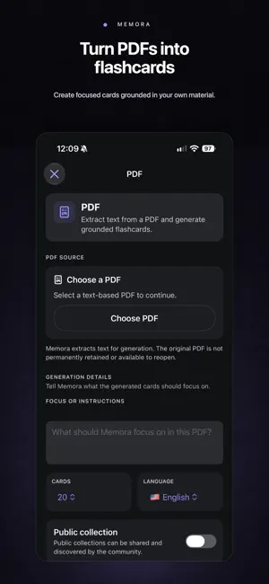 Memora: Make Flashcards & Quiz screenshot 2