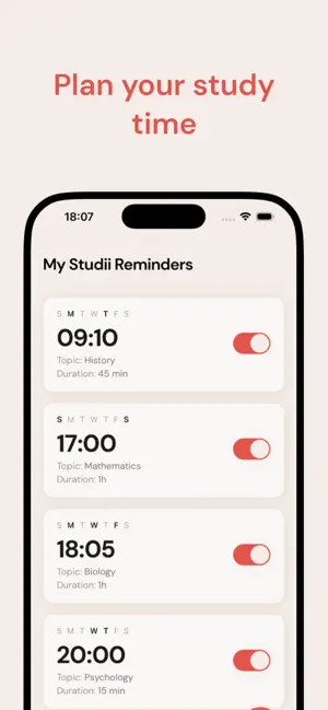 Studii – Study Reminders screenshot 2