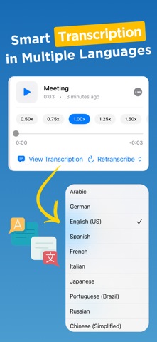 Voice Memos & Transcriber Screenshot 2 of 3