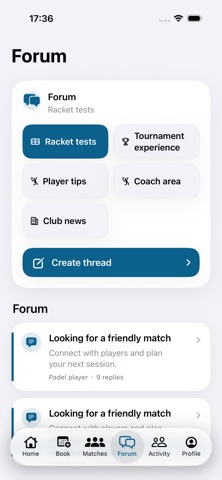 Padel Planner Austria iPhone screenshot