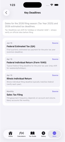 Illinois Tax Guide screenshot