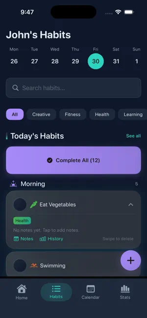 RoutinePulse - Track Habits screenshot 2