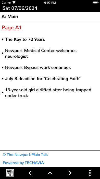 The Newport Plain Talk Screenshot