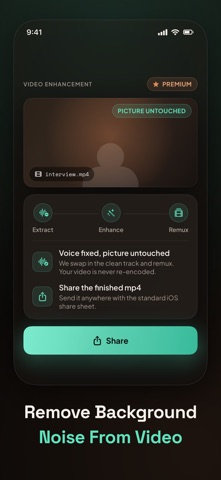 AI Voice Enhancer: Noise Fix iPhone screenshot