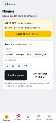 Praktisch – German Grammar screenshot 2