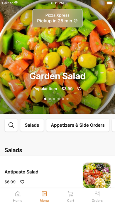 PizzaXpress To Go iPhone screenshot 2 - Food & Drink app
